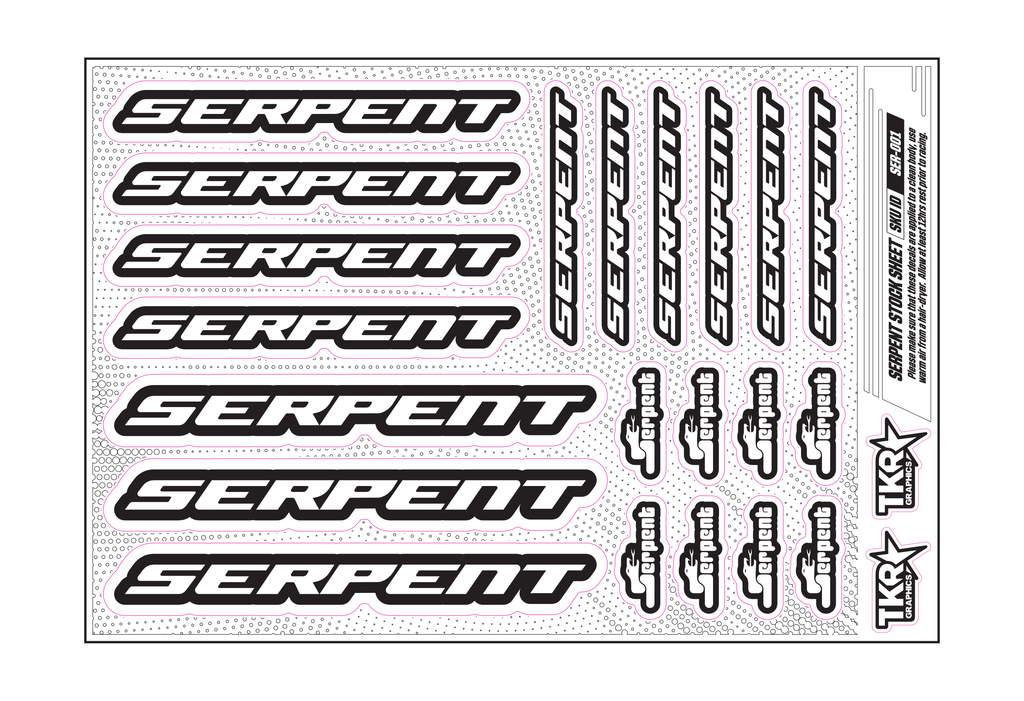 SERPENT A5 STOCK SHEET