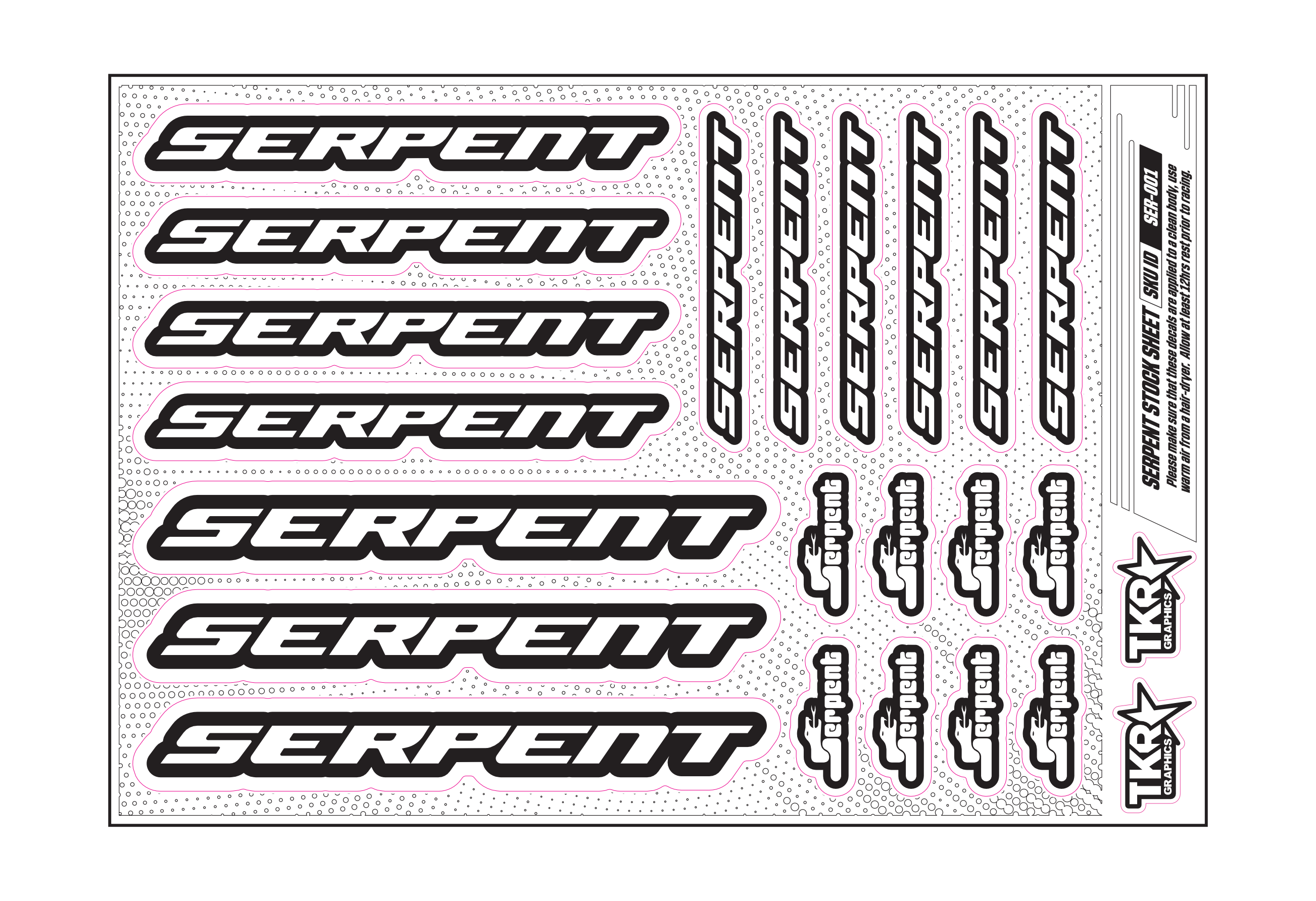 SERPENT A5 STOCK SHEET