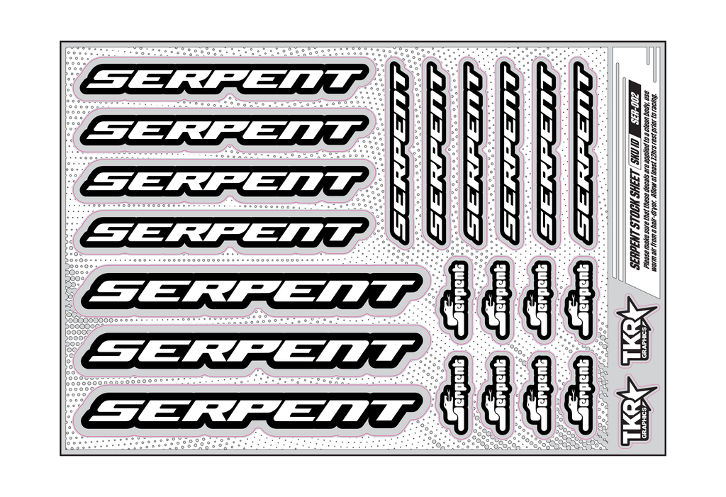 SERPENT A5 STOCK SHEET