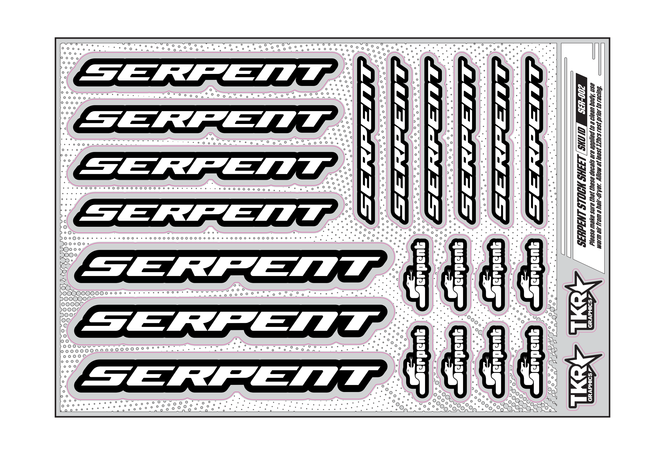 SERPENT A5 STOCK SHEET