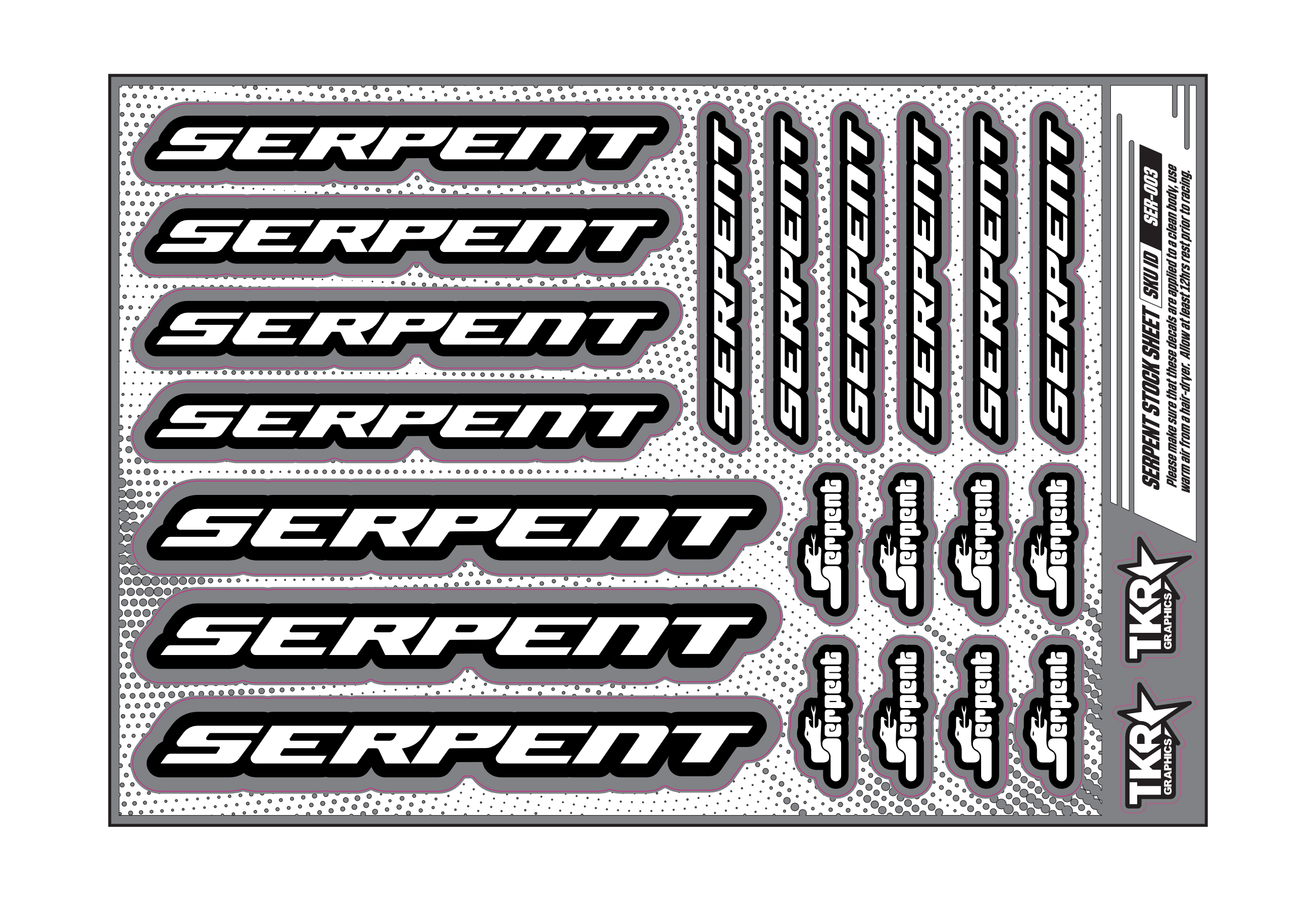 SERPENT A5 STOCK SHEET