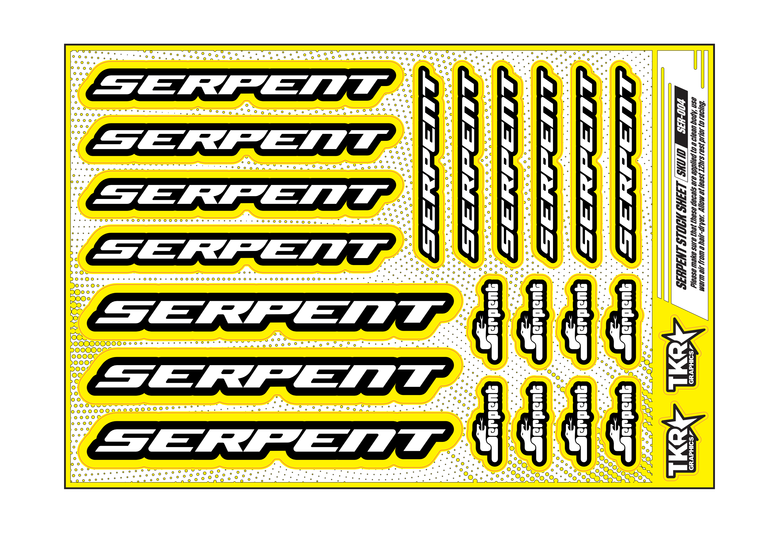 SERPENT A5 STOCK SHEET