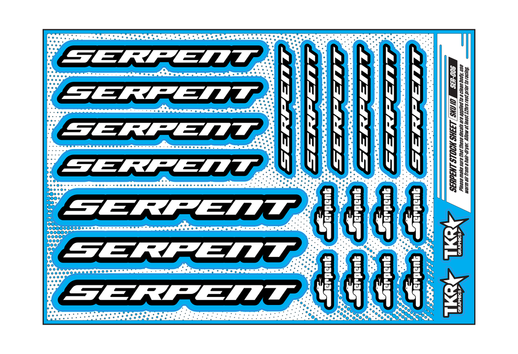 SERPENT A5 STOCK SHEET