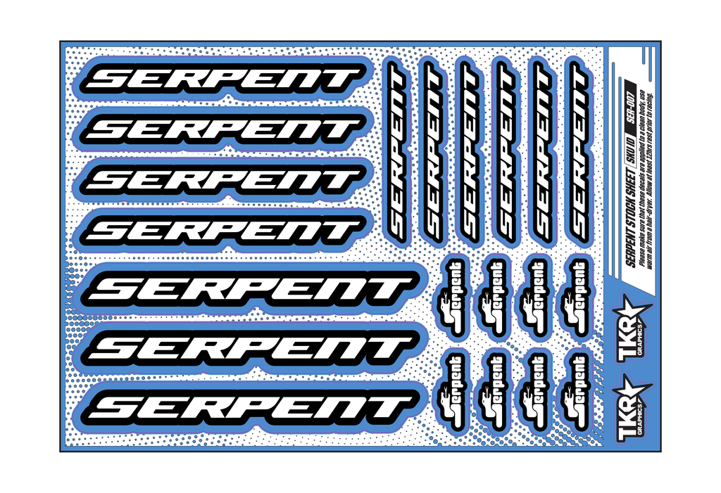 SERPENT A5 STOCK SHEET