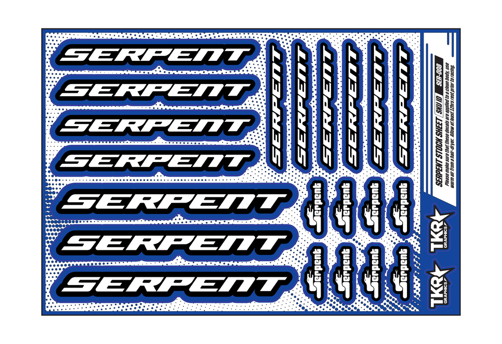 SERPENT A5 STOCK SHEET