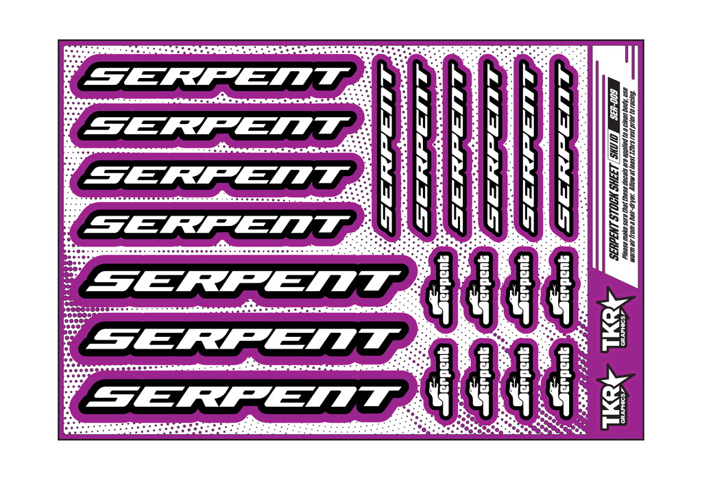 SERPENT A5 STOCK SHEET