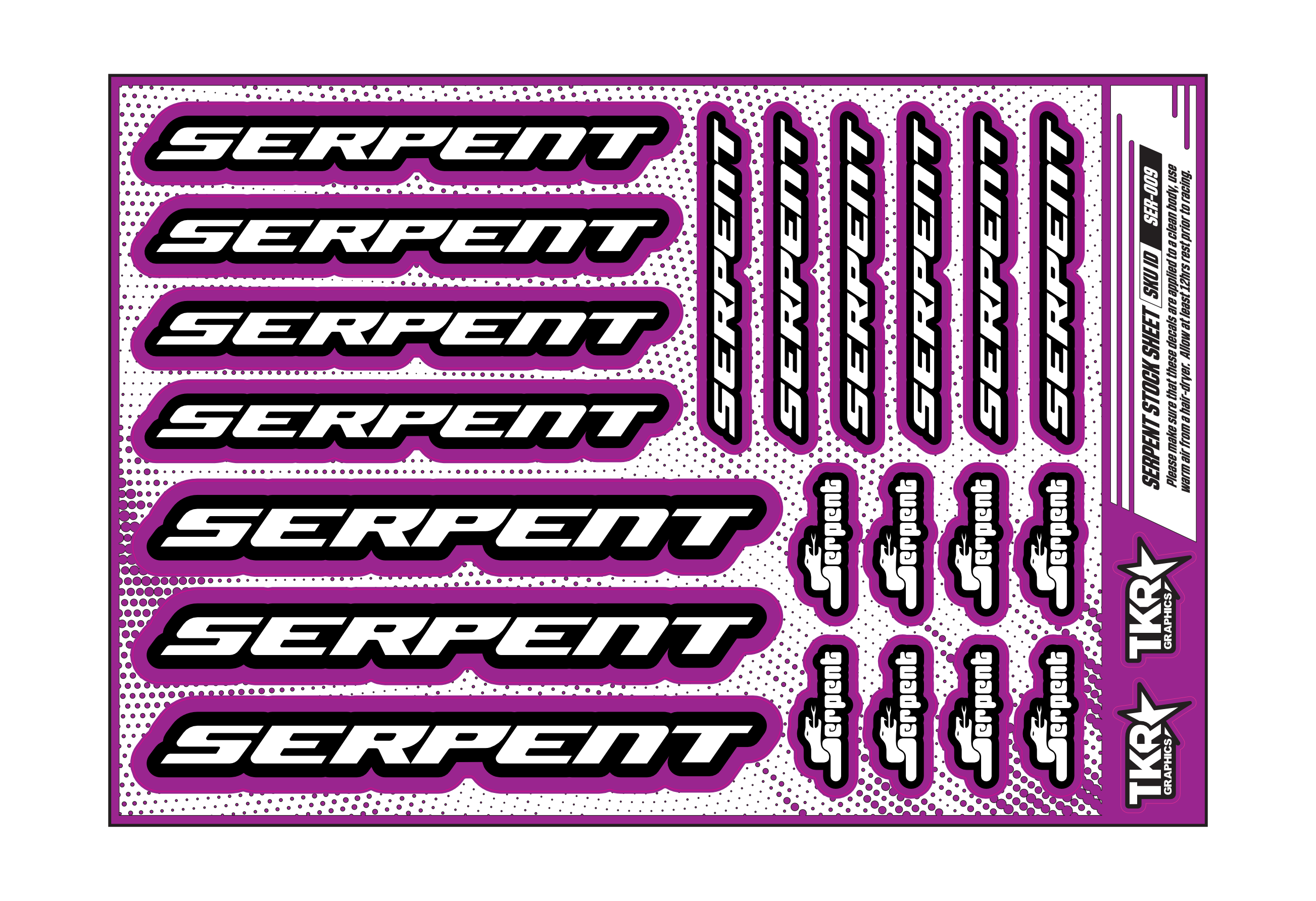 SERPENT A5 STOCK SHEET