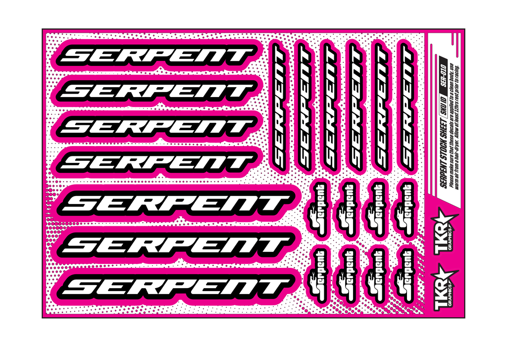SERPENT A5 STOCK SHEET