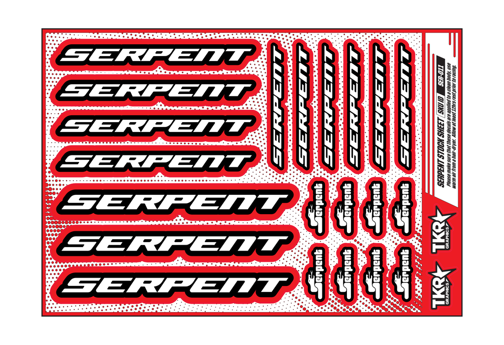 SERPENT A5 STOCK SHEET