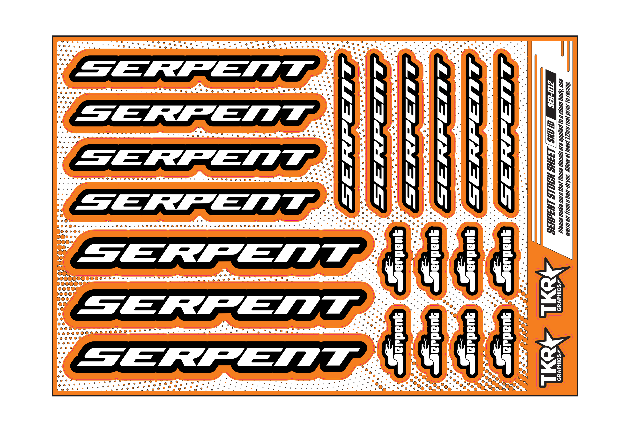 SERPENT A5 STOCK SHEET