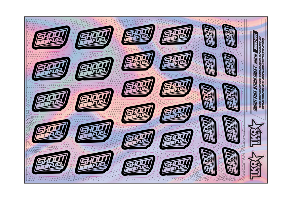 HOLOGRAPHIC SHOOT FUEL A5 STOCK SHEET