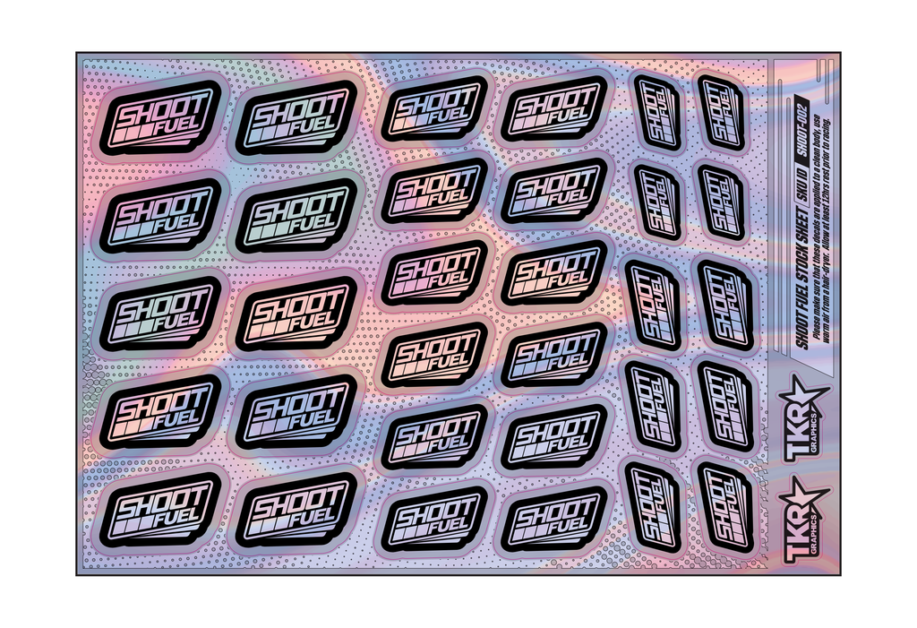 HOLOGRAPHIC SHOOT FUEL A5 STOCK SHEET