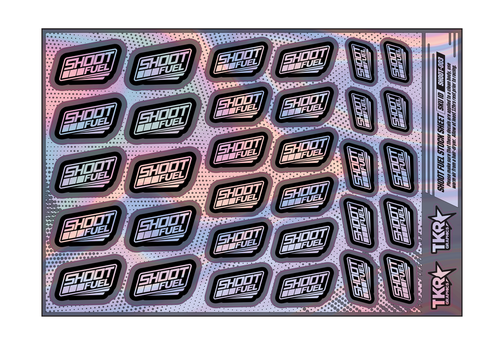 HOLOGRAPHIC SHOOT FUEL A5 STOCK SHEET