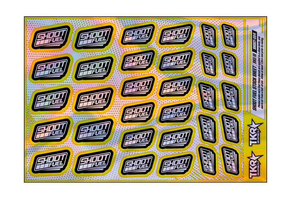 HOLOGRAPHIC SHOOT FUEL A5 STOCK SHEET
