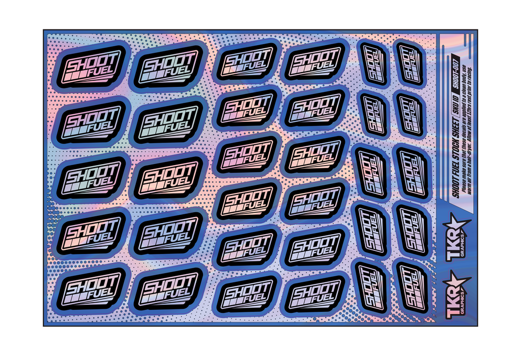HOLOGRAPHIC SHOOT FUEL A5 STOCK SHEET