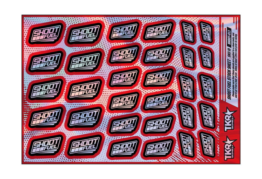 HOLOGRAPHIC SHOOT FUEL A5 STOCK SHEET