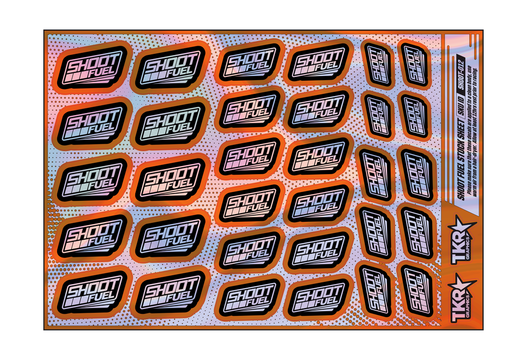 HOLOGRAPHIC SHOOT FUEL A5 STOCK SHEET