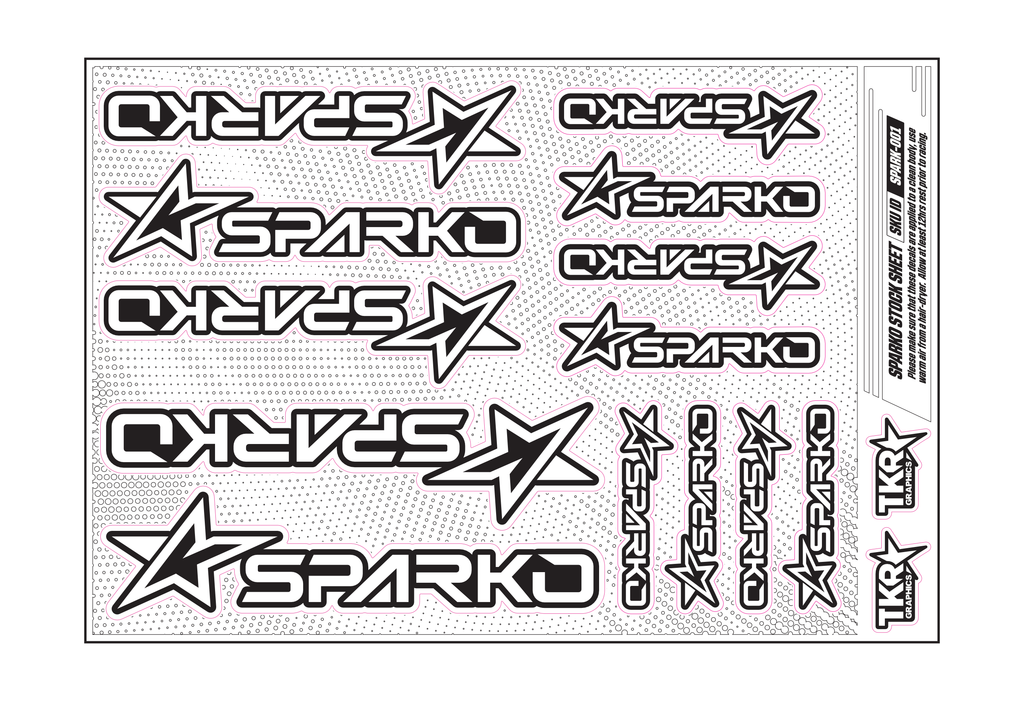SPARKO A5 STOCK SHEET