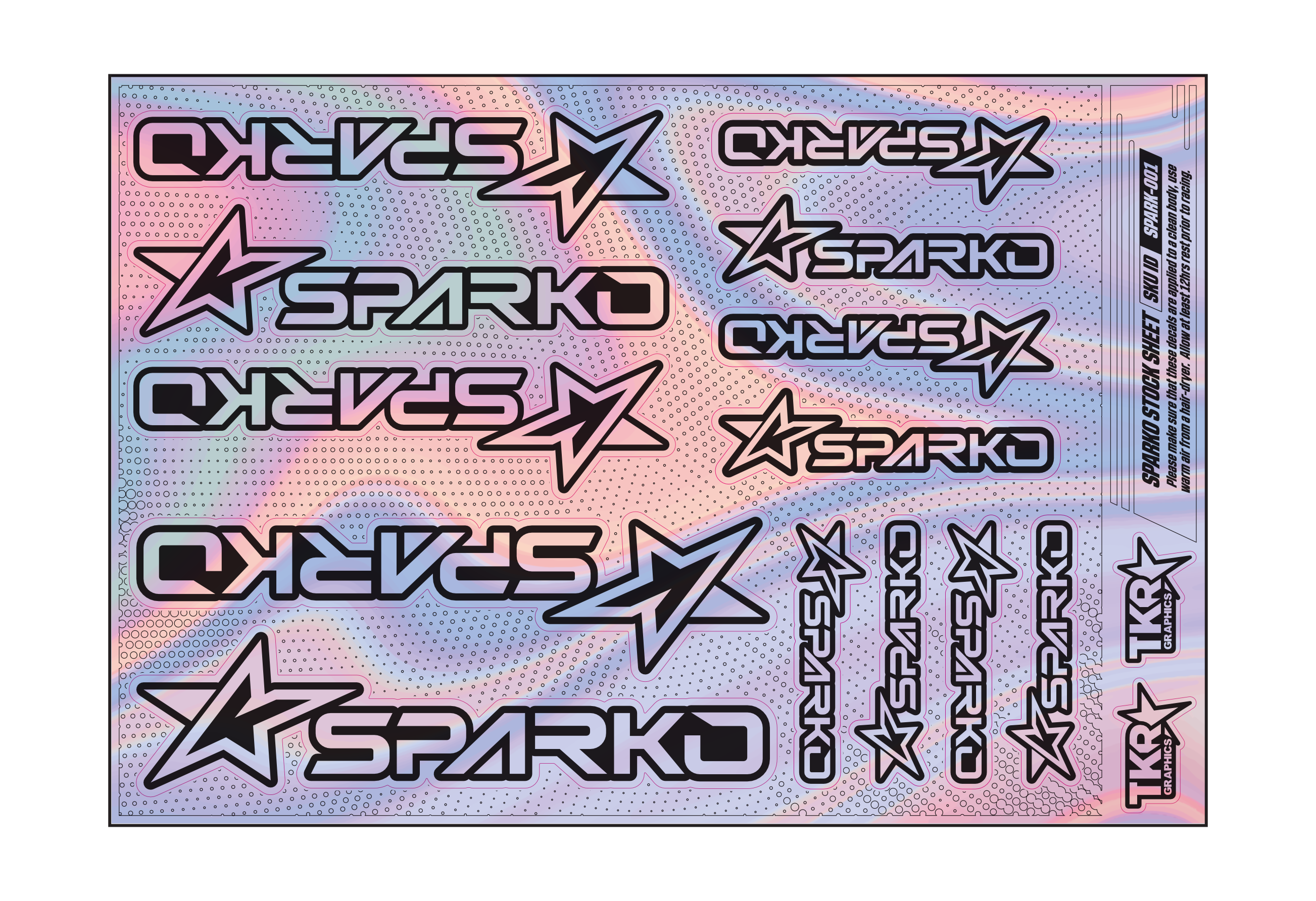 HOLOGRAPHIC SPARKO A5 STOCK SHEET