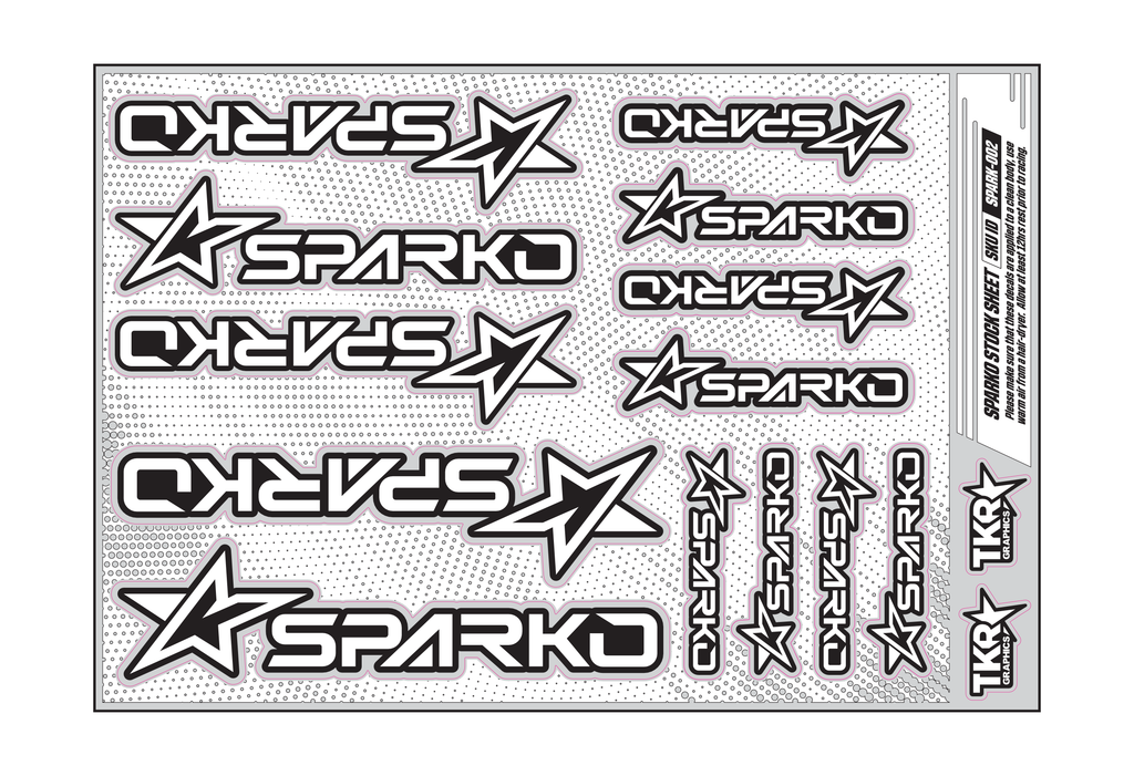 SPARKO A5 STOCK SHEET