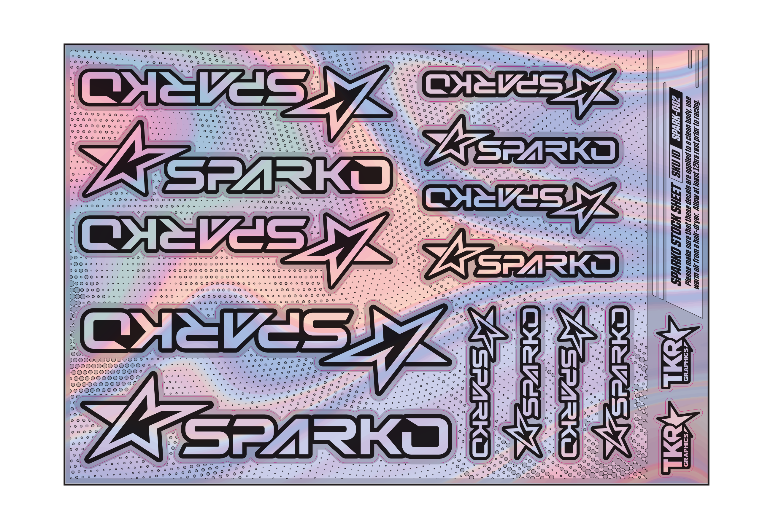 HOLOGRAPHIC SPARKO A5 STOCK SHEET
