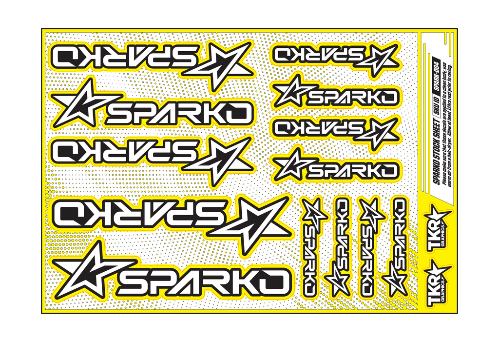 SPARKO A5 STOCK SHEET