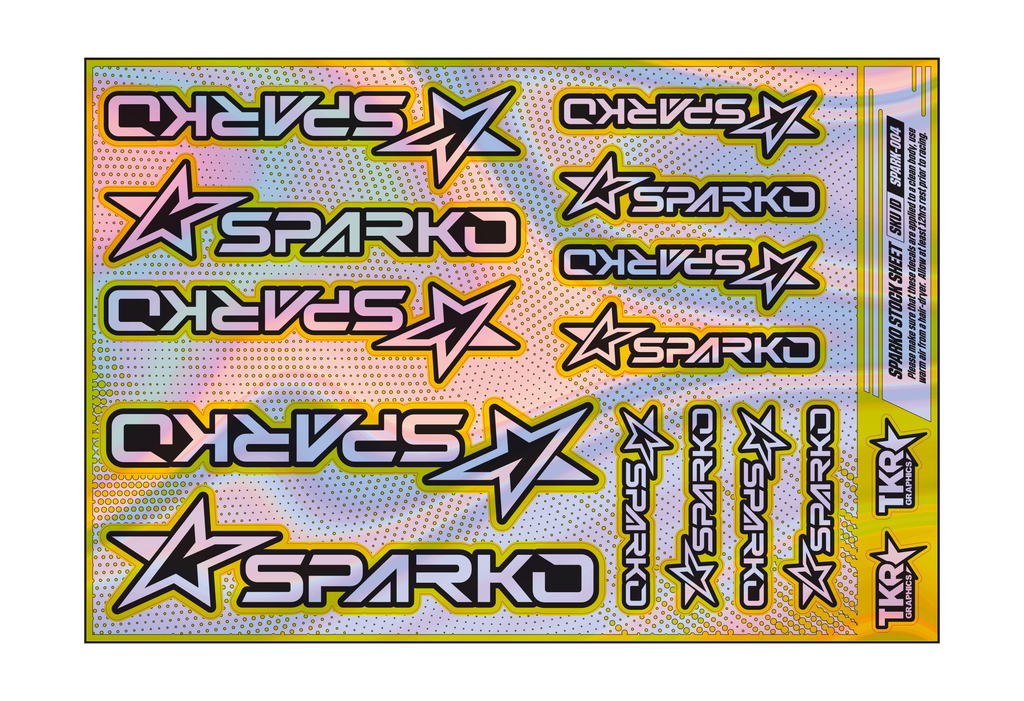 HOLOGRAPHIC SPARKO A5 STOCK SHEET