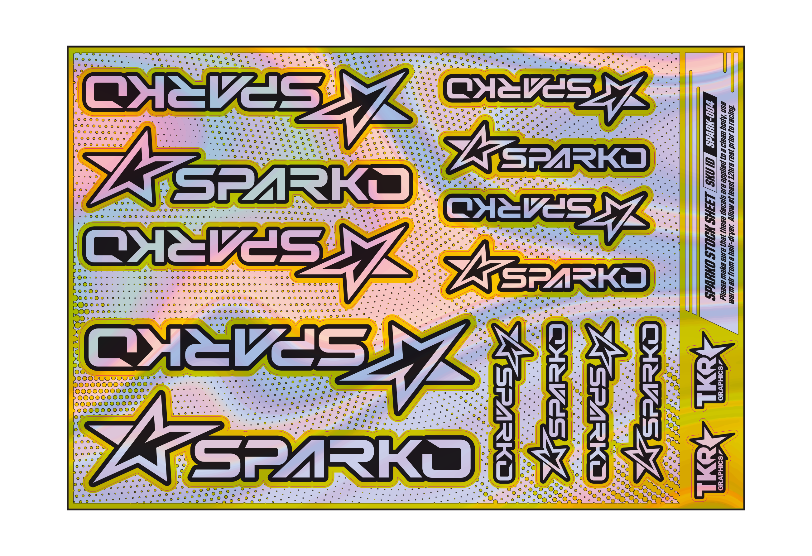 HOLOGRAPHIC SPARKO A5 STOCK SHEET