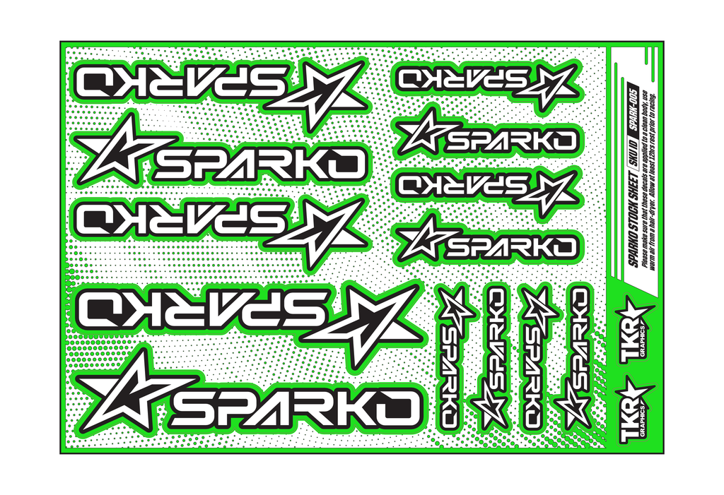 SPARKO A5 STOCK SHEET