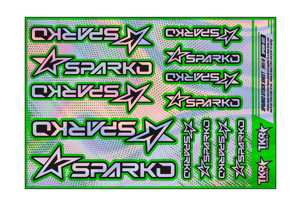 HOLOGRAPHIC SPARKO A5 STOCK SHEET