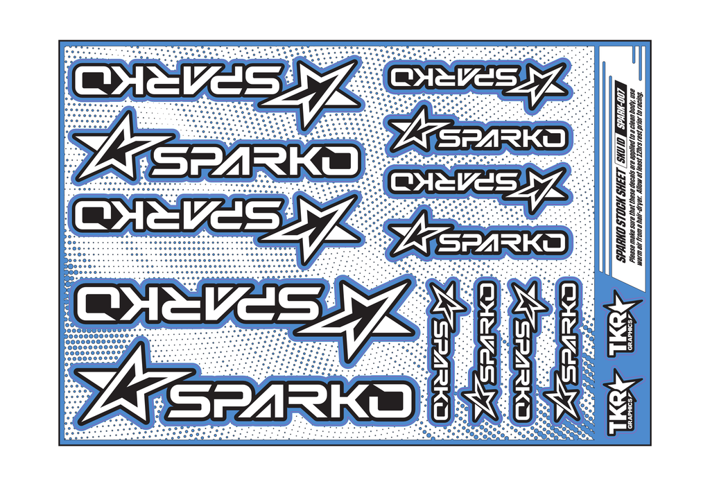 SPARKO A5 STOCK SHEET