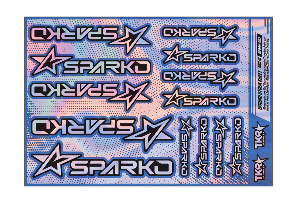 HOLOGRAPHIC SPARKO A5 STOCK SHEET