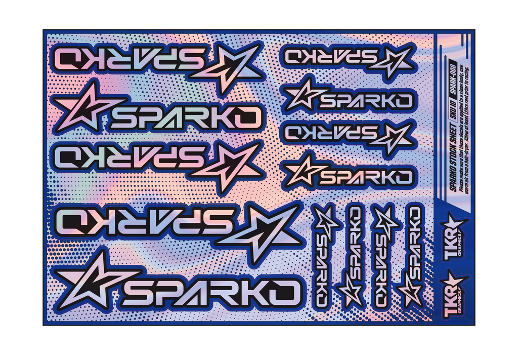 HOLOGRAPHIC SPARKO A5 STOCK SHEET