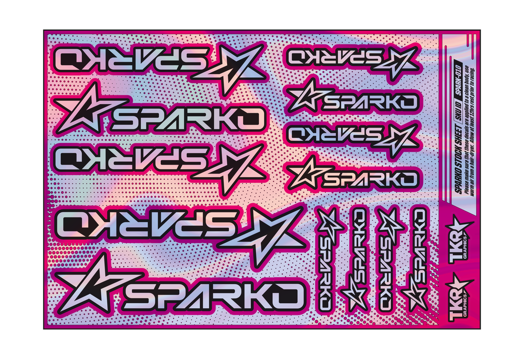HOLOGRAPHIC SPARKO A5 STOCK SHEET