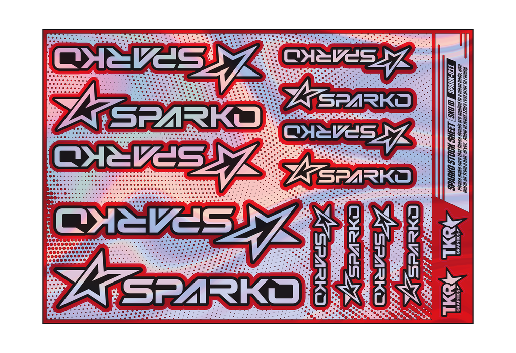 HOLOGRAPHIC SPARKO A5 STOCK SHEET