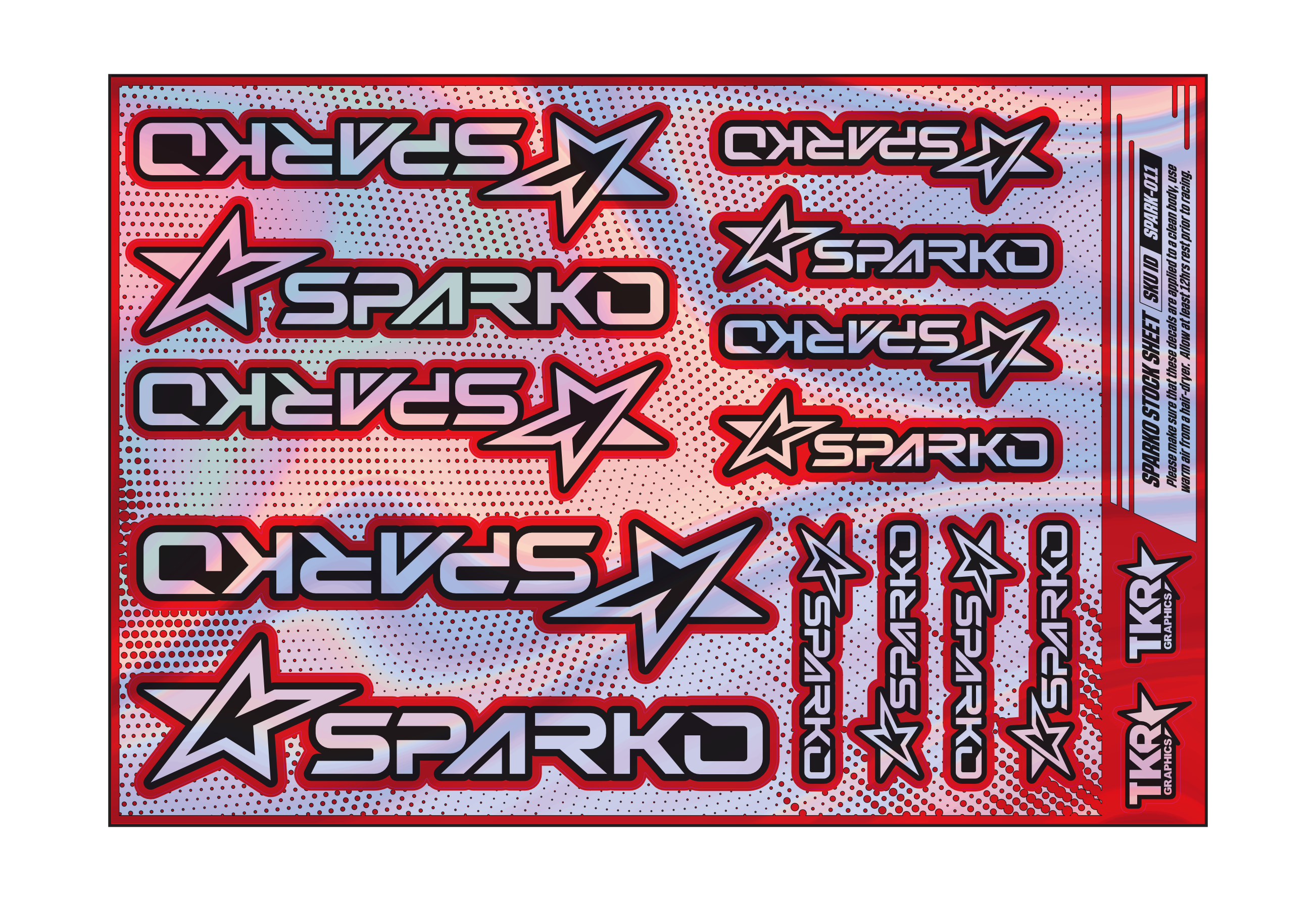 HOLOGRAPHIC SPARKO A5 STOCK SHEET