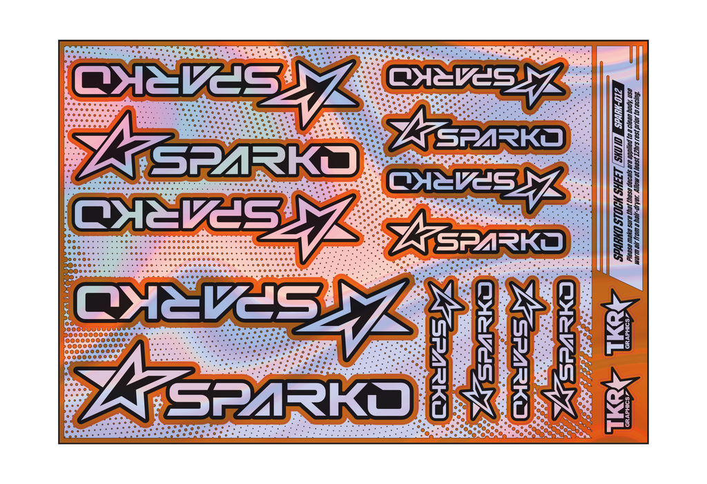 HOLOGRAPHIC SPARKO A5 STOCK SHEET