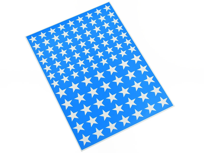 Peel and Paint MASKING SHEET for Lexan Buggy Shells!  (STARS)