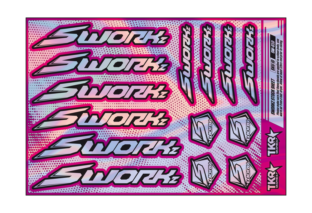 HOLOGRAPHIC SWORKZ A5 STOCK SHEET