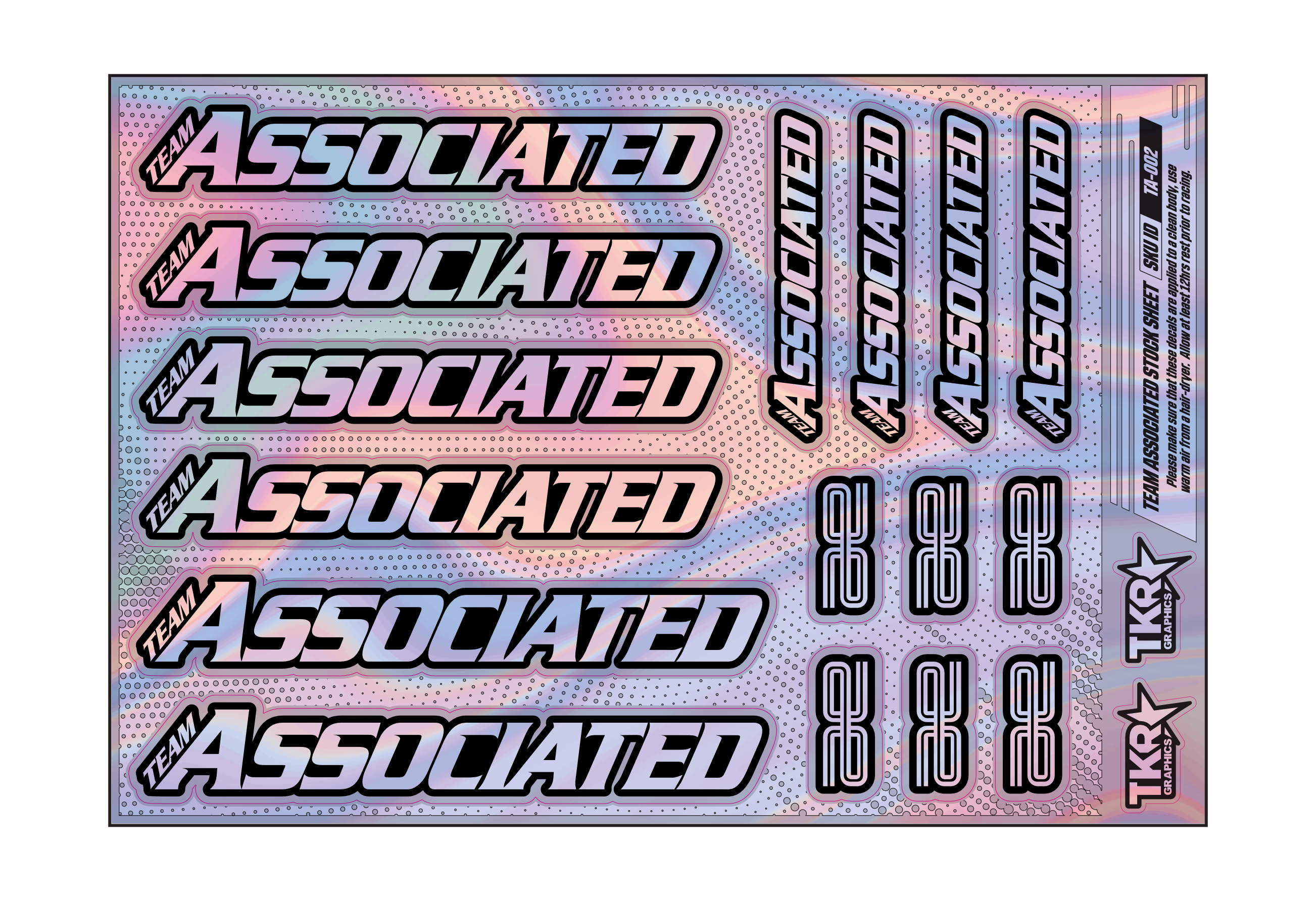 HOLOGRAPHIC TEAM ASSOCIATED A5 STOCK SHEET