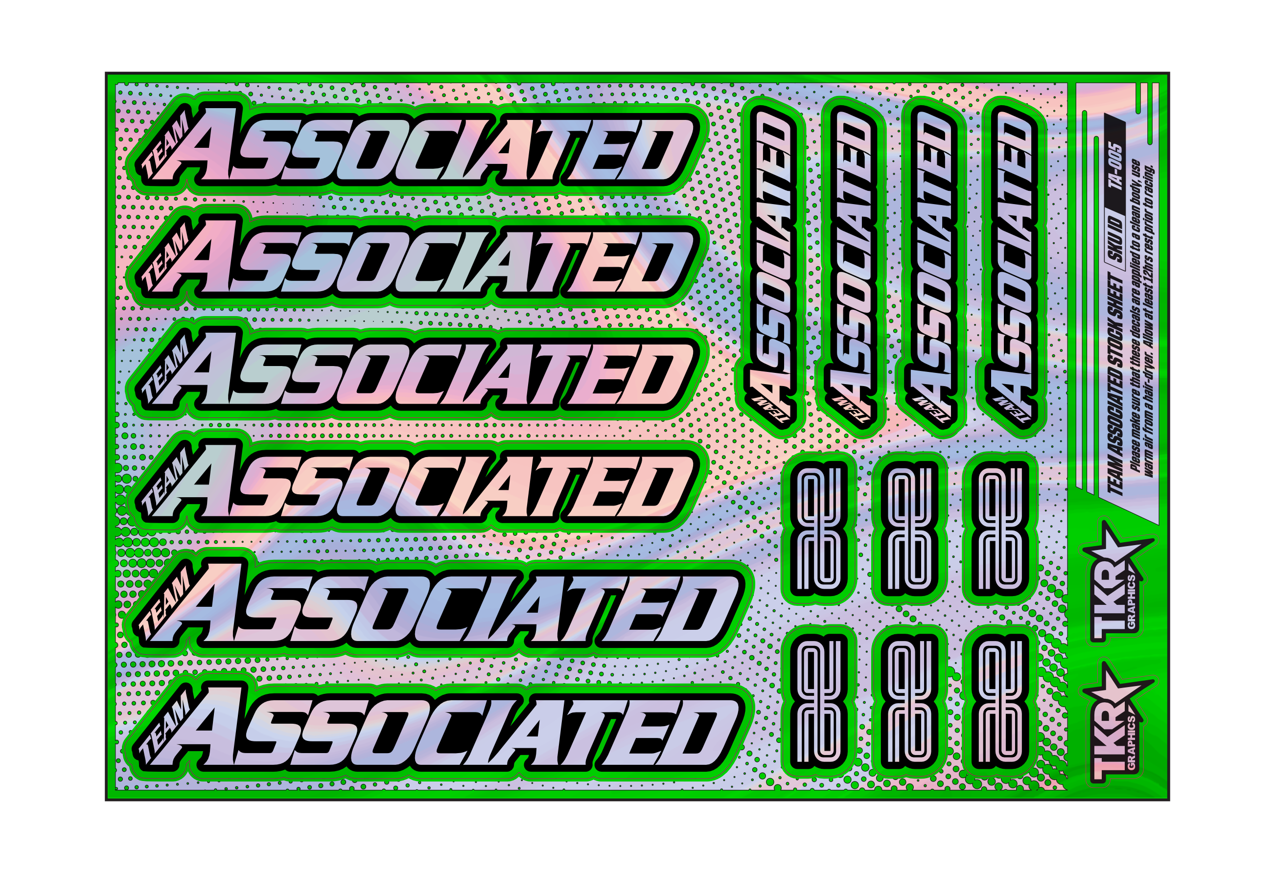 HOLOGRAPHIC TEAM ASSOCIATED A5 STOCK SHEET