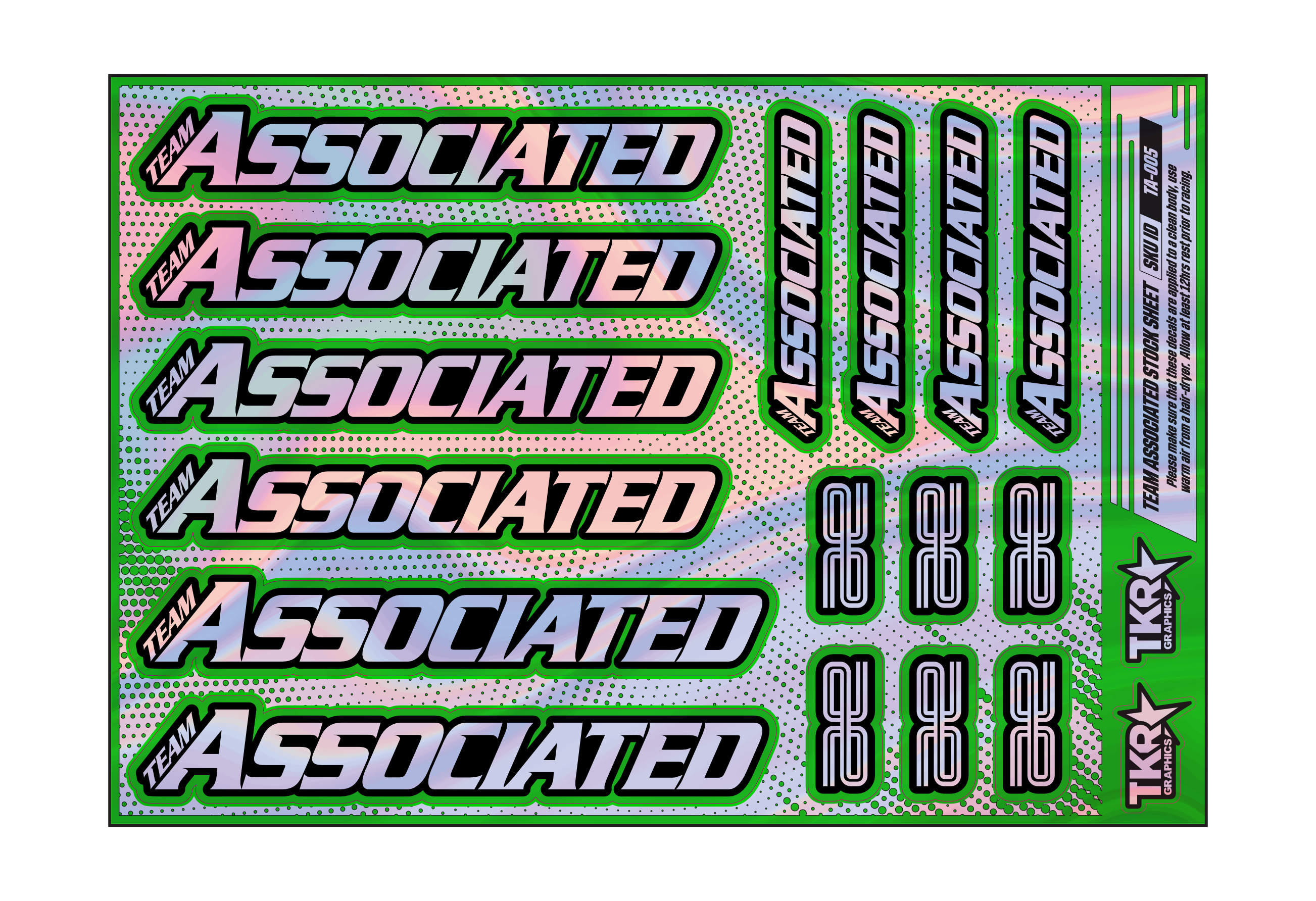 HOLOGRAPHIC TEAM ASSOCIATED A5 STOCK SHEET