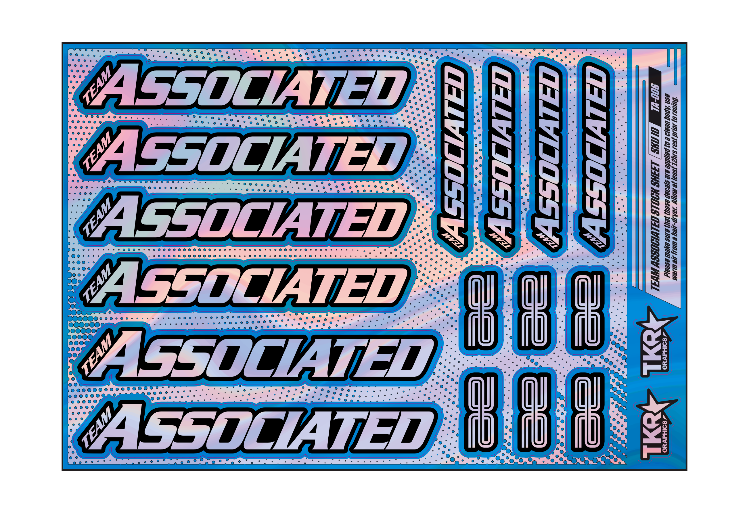 HOLOGRAPHIC TEAM ASSOCIATED A5 STOCK SHEET