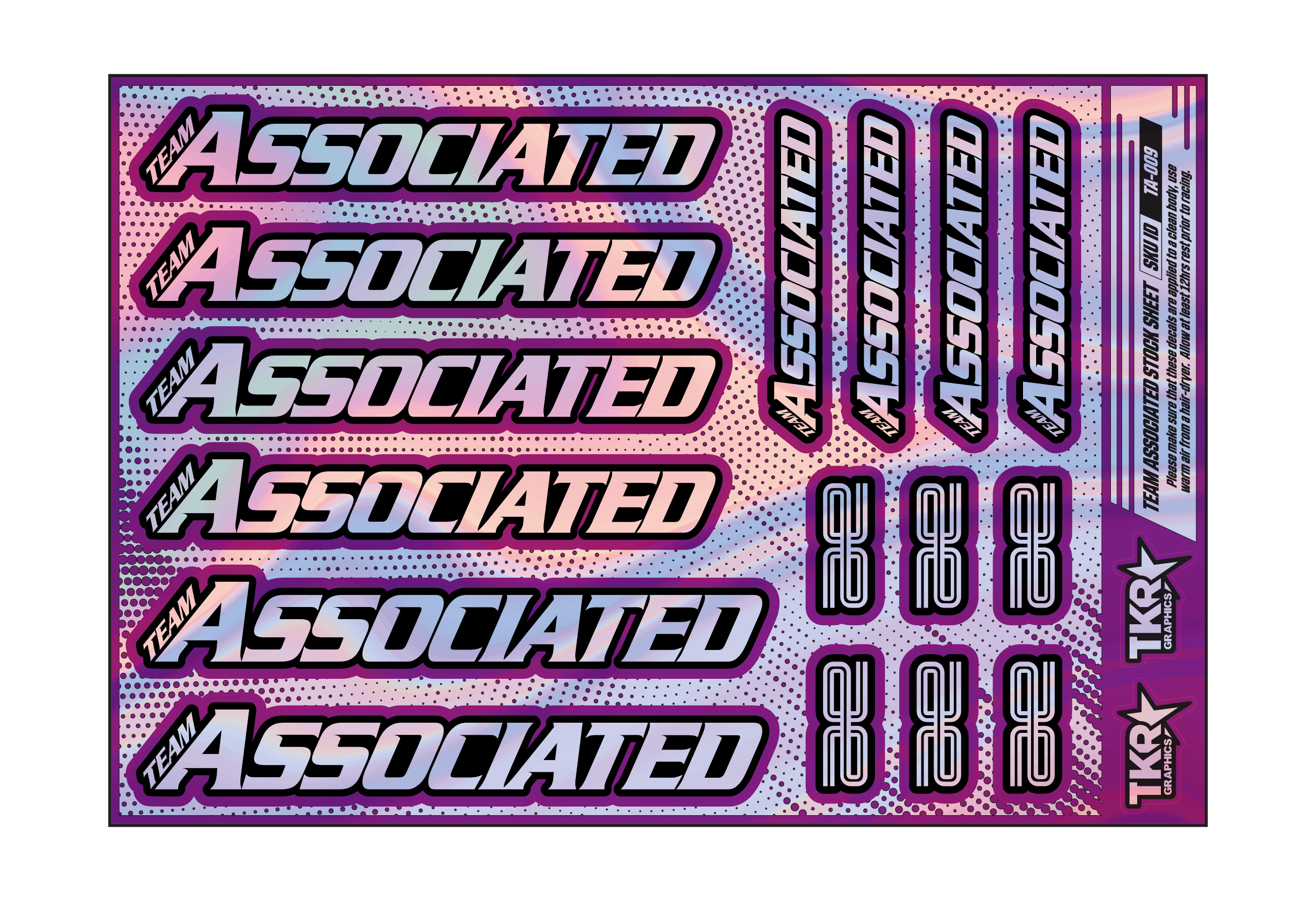 HOLOGRAPHIC TEAM ASSOCIATED A5 STOCK SHEET