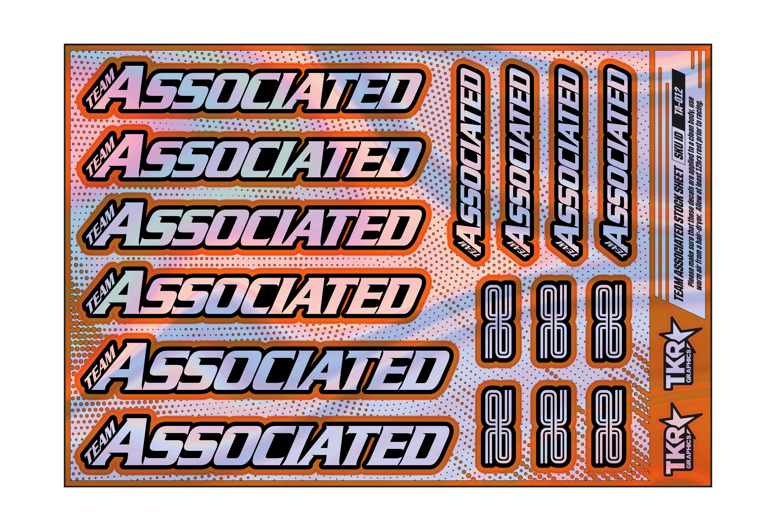 HOLOGRAPHIC TEAM ASSOCIATED A5 STOCK SHEET