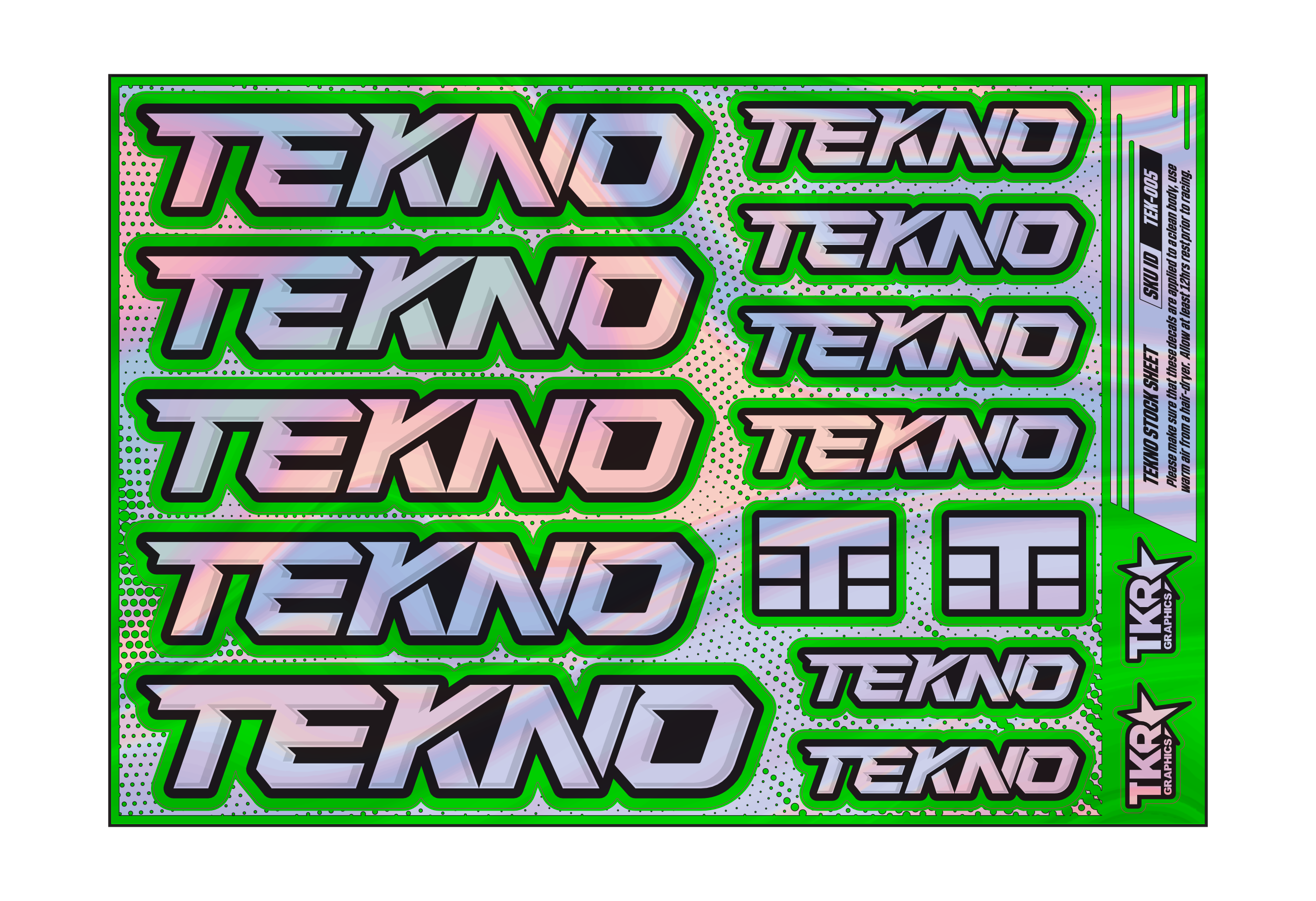 HOLOGRAPHIC TEKNO A5 STOCK SHEET