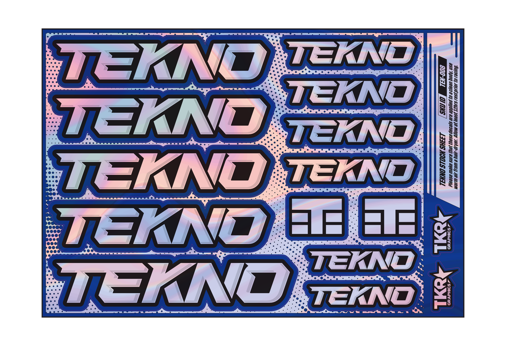 HOLOGRAPHIC TEKNO A5 STOCK SHEET