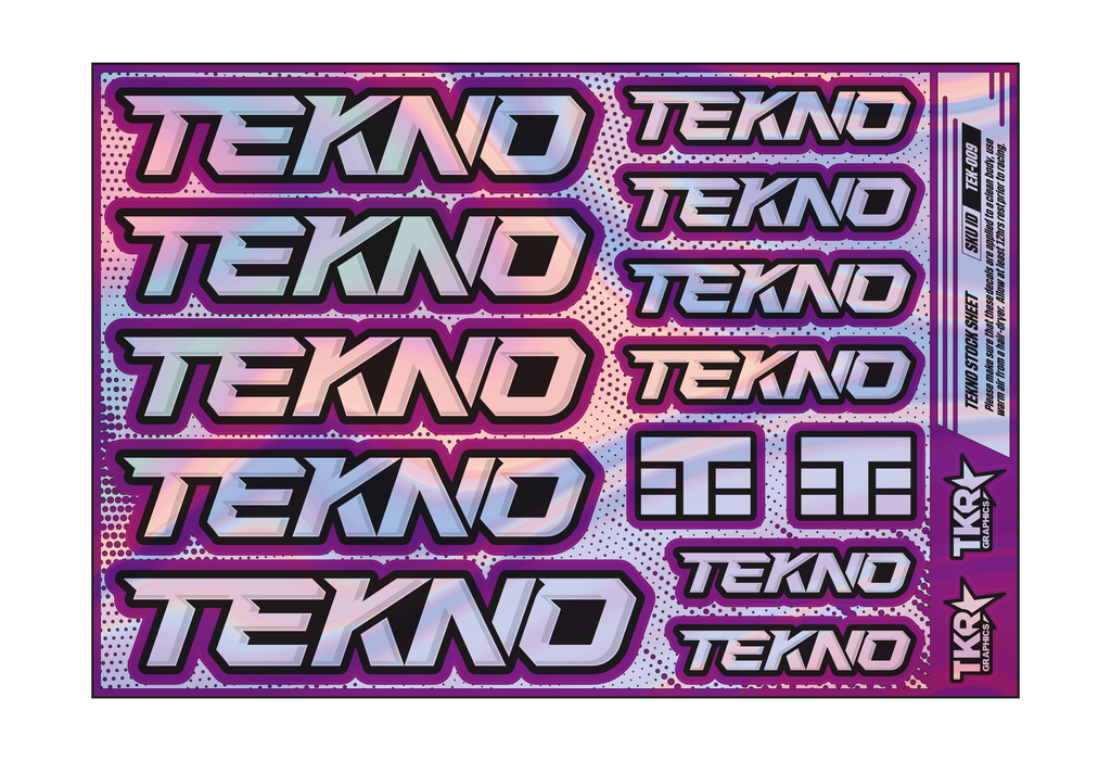 HOLOGRAPHIC TEKNO A5 STOCK SHEET