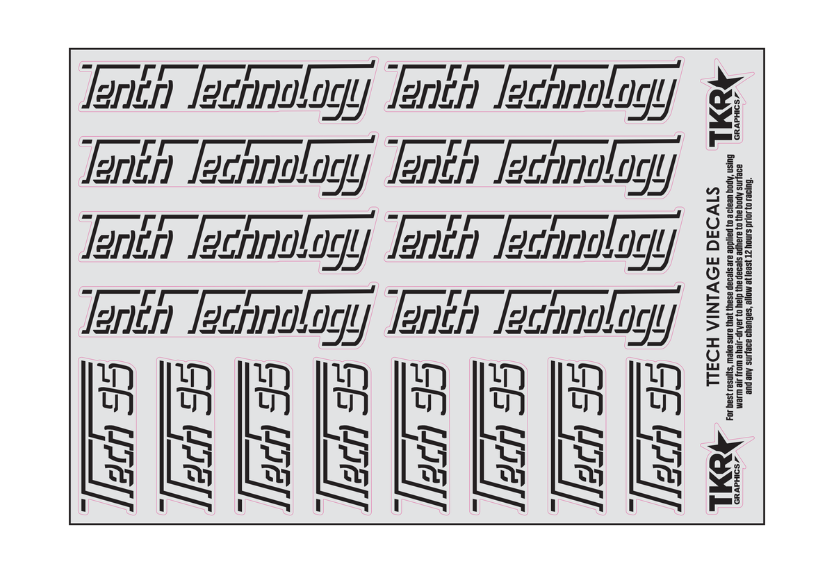 TENTH TECHNOLOGY VINTAGE A5 SHEET ON CLEAR VINYL