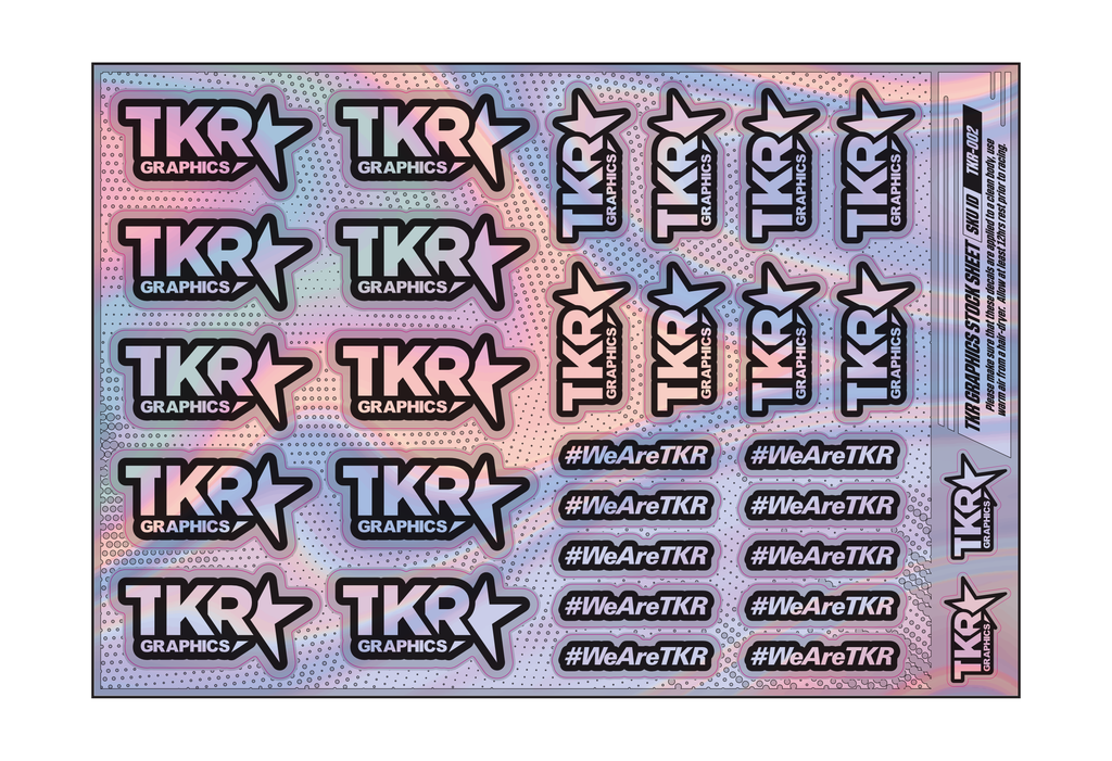 HOLOGRAPHIC TKR A5 STOCK SHEET